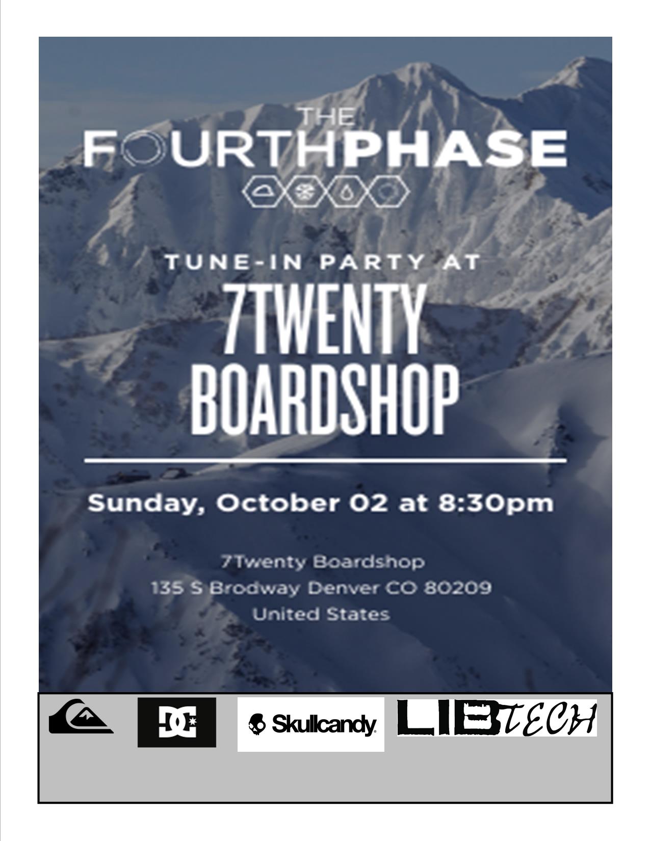 Red Bull and BrainFarm's The Fourth Phase video screening at 7Twenty Boardshop Sunday october 2nd